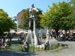 De fontein in Uberlingen