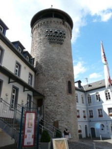 De klokkentoren in Traben-Trarbach