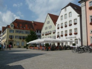 De markt van Rottenburg