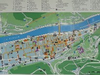 De plattegrond van Heidelberg