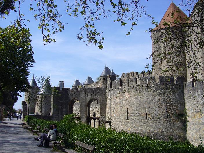 stadsmuren van Carcassonne