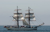 Segelschiff auf Nordsee Zoutelande, Zeeland (Seeland)