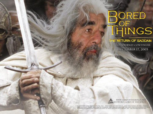 Saddam in Lord of the Rings