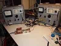 JRC NRD-515 455kHz filter measuring setup PE1ABR