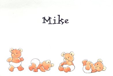 Mike's kaartje - voorkant