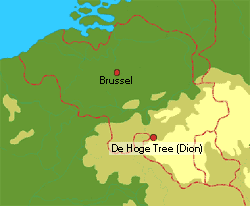 Kaart van Belgie, klik voor een vergroting