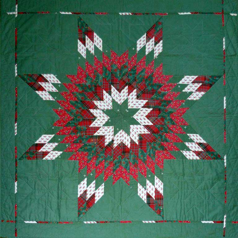 Christmas quilt - 120 x 120 cm - Not for sale