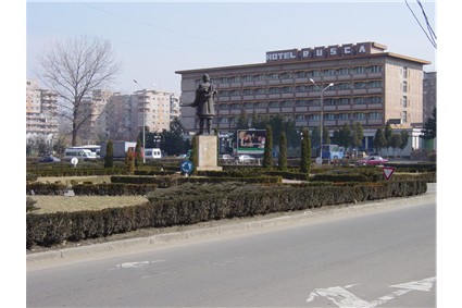 het centrum van Hunedoara