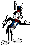 Uitnodigende Bugs Bunny